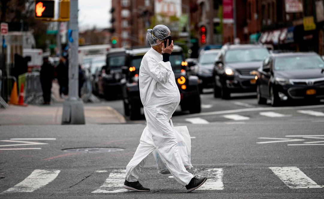 Nueva York ante la pandemia del coronavirus. Foto: AFP