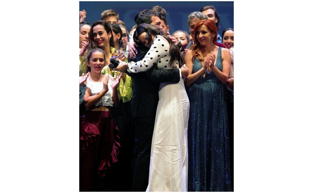 Antonio Banderas y Rosalía. Foto: EFE