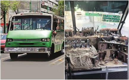 Chofer de camión sorprende con nacimiento navideño dentro de unidad; video se viraliza