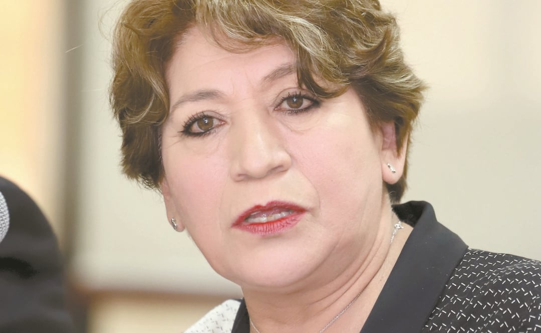 Encuentro con Delfina Gomez candidata a la gobernatura de Estado de México acompañada de su jefe de campaña Horacio Duarte. Foto: Berenice Fregoso El universal