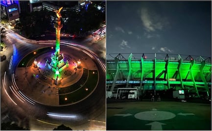 Emblemáticos monumentos de la CDMX se iluminan con los colores de la Copa del Mundo 2026