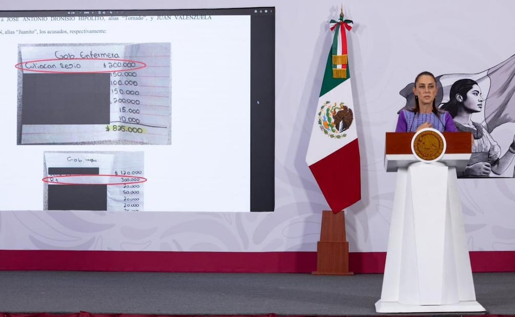 Presidenta Claudia Sheinbaum durante su conferencia de prensa desde Palacio Nacional (30/04/2026). Foto: Hugo Salvador / EL UNIVERSAL