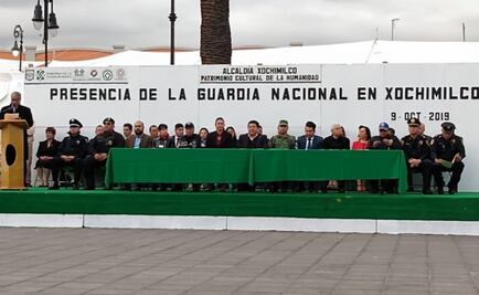 Guardia Nacional inicia operaciones en Xochimilco