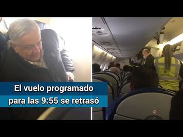 Por seguridad, familia deja vuelo en el que viaja AMLO