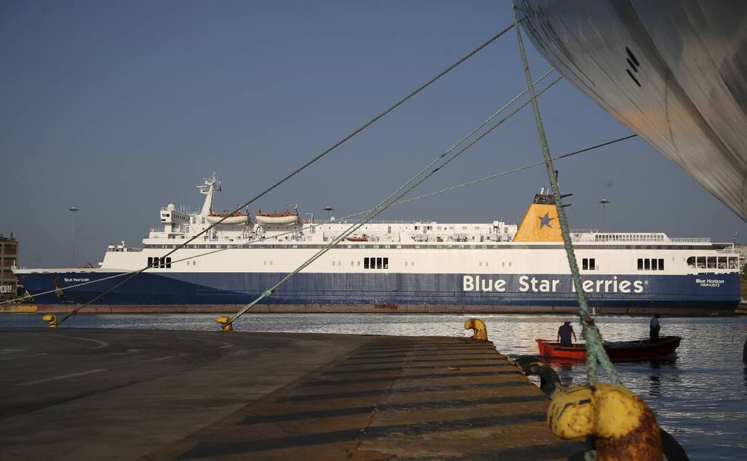 El ferry Blue Horizon en Piraeus, Grecia, el 3 de septiembre de 2018. Foto: AP