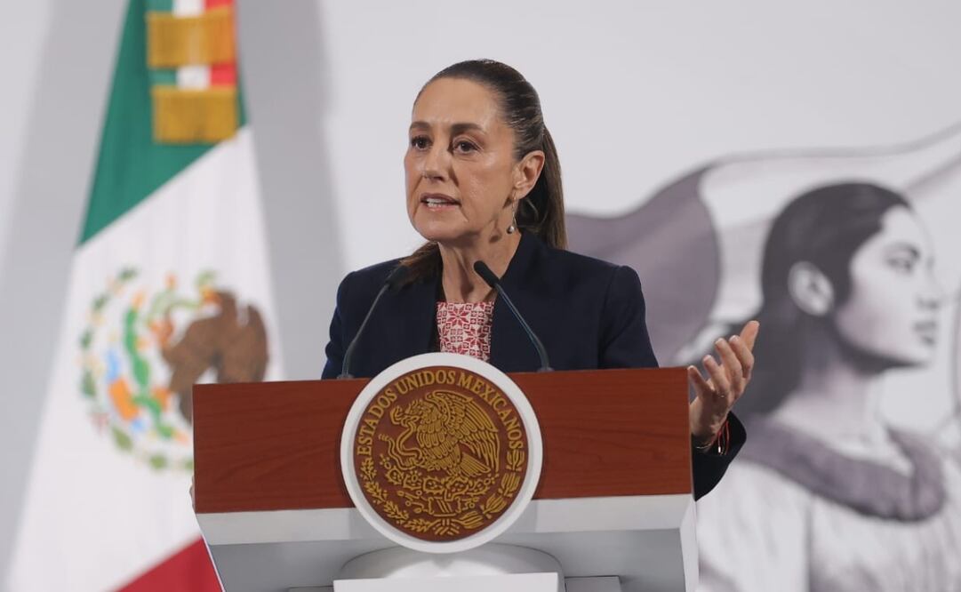 Conferencia mañanera de la presidenta Claudia Sheinbaum en el Palacio Nacional el 5 de agosto de 2025. Fotos: Gabriel Pano / EL UNIVERSAL