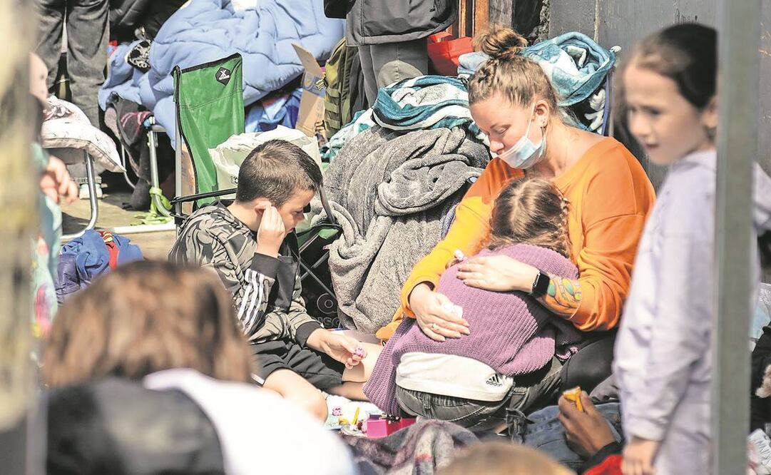 Ucranianos en territorio mexicano. Foto:Joebeth Terriquez/EFE