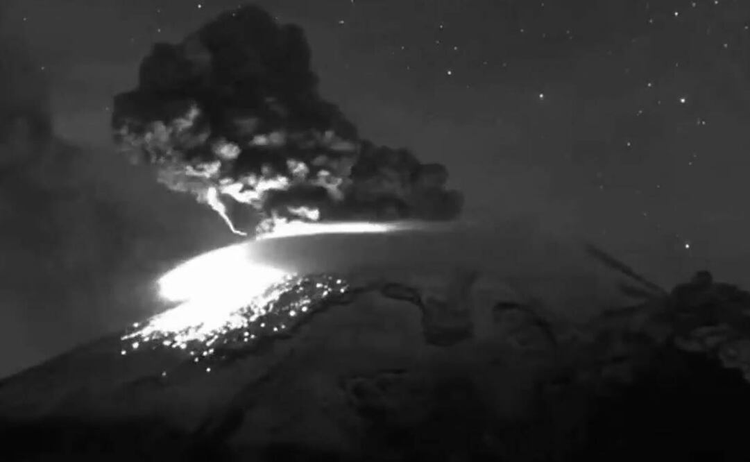 Volcán Popocatépetl. Foto: EL UNIVERSAL