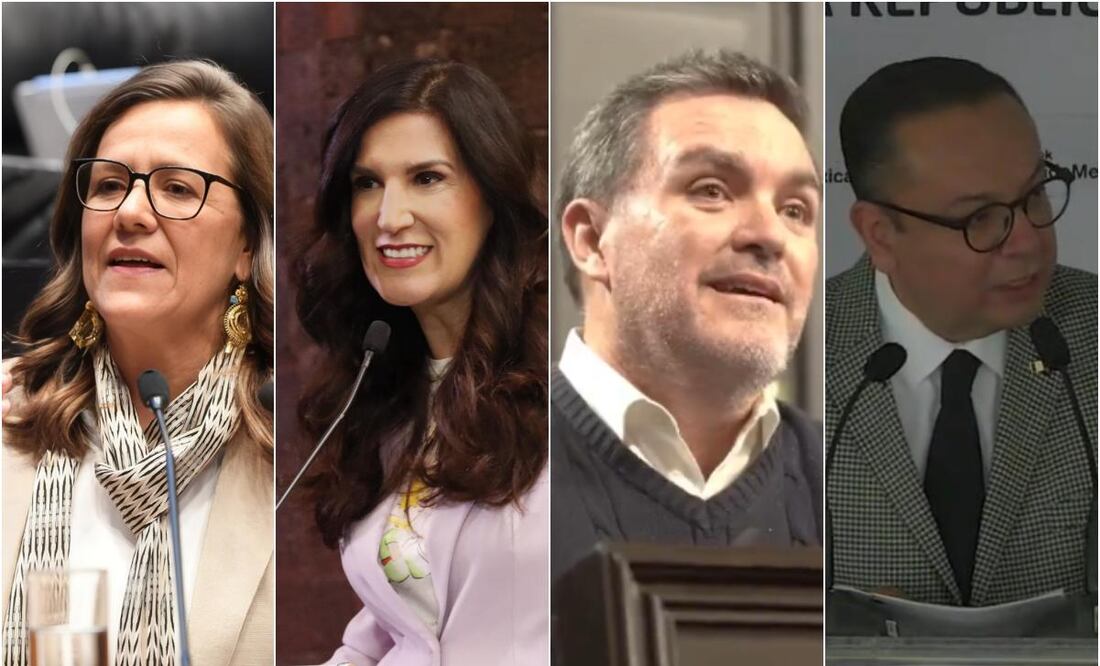Margarita Zavala, Kenia López Rabadán, Federico Döring, y Germán Martínez, entre las apuestas del PAN para presidir la Cámara de Diputados. Foto: Especial
