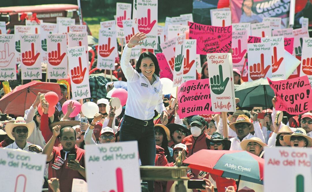 Alejandra del Moral aseguró que en el ISSEMyM los maestros deberán ser atendidos y prometió que habrá siempre medicinas y doctores.o. Foto: Jorge Alvarado / EL UNIVERSAL