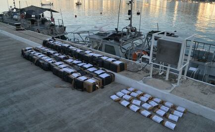 Asegura Semar casi dos toneladas de cocaína