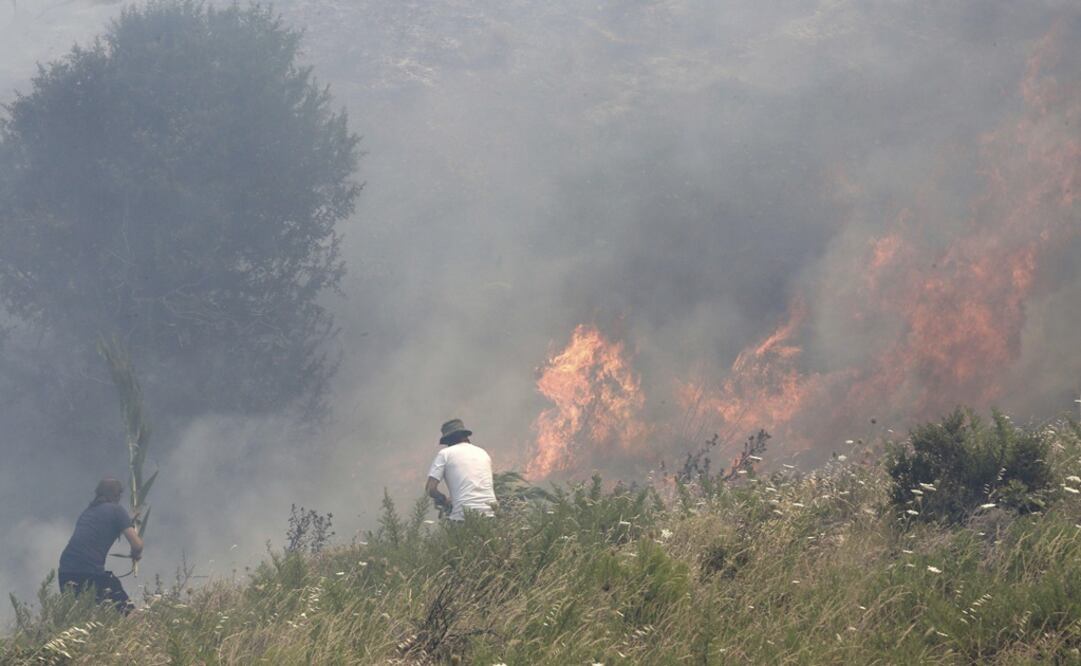 Imagen de un incendio ocurrido en Grecia. Foto: EFE/Simela Pantzartzi