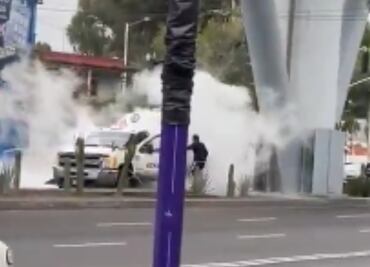 Pipa de gas choca en alcaldía Tláhuac y provoca fuga; no se reportan lesionados