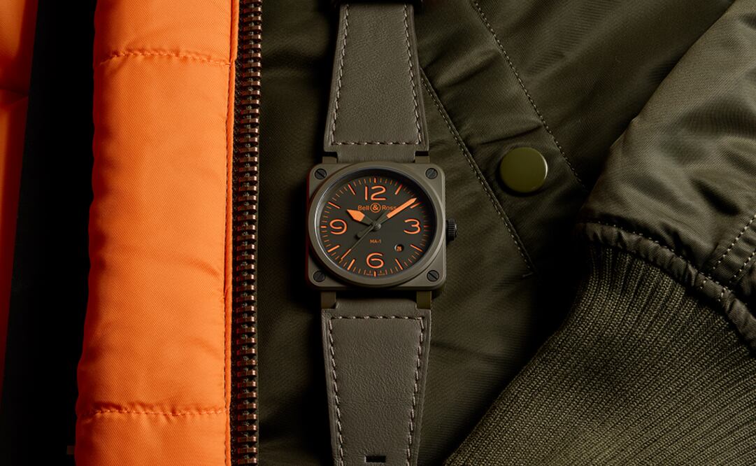 La chamarra de piloto MA-1 de los años 50 hoy es ícono de la moda. Sirve de inspiración para el reloj BR 03-92 MA-1.