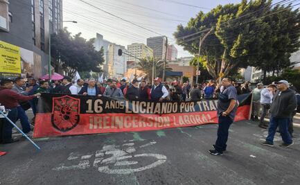 Manifestantes del Sindicato de Electricistas avanzan por Paseo de la Reforma rumbo al Zócalo; prevén afectaciones viales