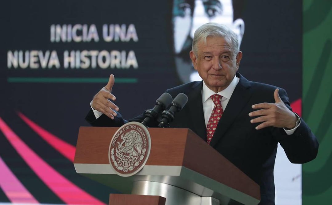 López Obrador y los funcionarios de gobierno federal dieron detalles de las diferentes obras realizadas para poder poner en operación el AIFA. Foto: Juan Boites/EL UNIVERSAL