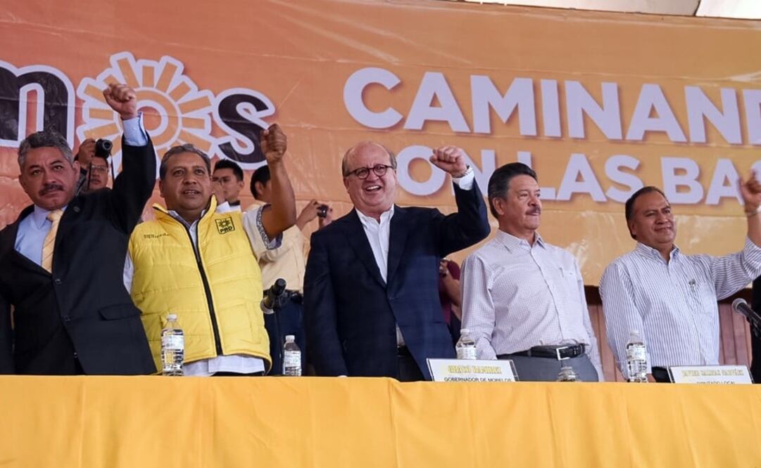 El morelense participó en el arranque del proceso electoral en el Estado de México, donde exhortó a los simpatizantes a ganar la entidad. /Especial