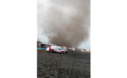 Tornado daña tres empresas en Puebla
