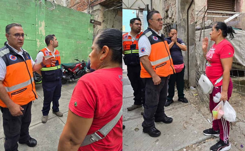 La Dirección de Gestión Integral de Riesgos y Protección Civil evaluó la estructura para determinar el nivel de riesgo y las medidas preventivas correspondientes. Foto: Especial