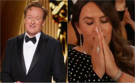 En los Oscar, Conan O´Brien bromea con los tuits de Karla Sofía Gascón; así reaccionó la actriz 