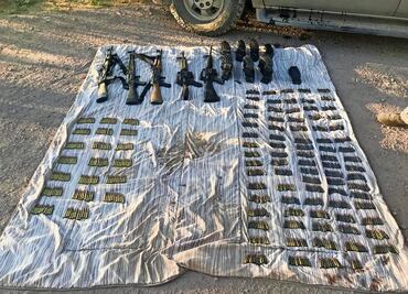 Decomisan armamento tras ataque a militares en zona del desierto