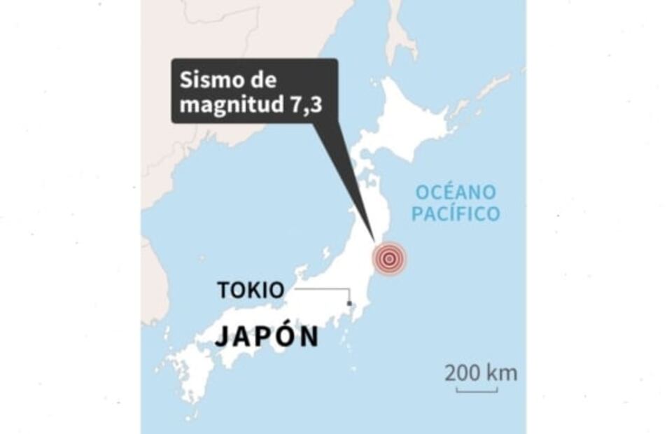 Así captaron el sismo magnitud 7.3 que activó las alertas de tsunami en Japón