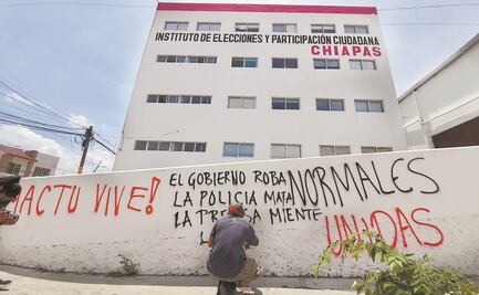 Amenazan con impedir elección por normalistas en Chiapas