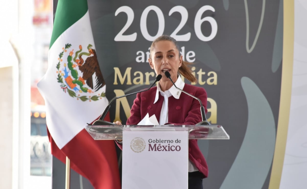 Sheinbaum canta con estudiantes de NL frase viral de Tik Tok