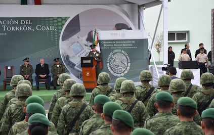 Inaugura Cienfuegos hospital militar en Coahuila