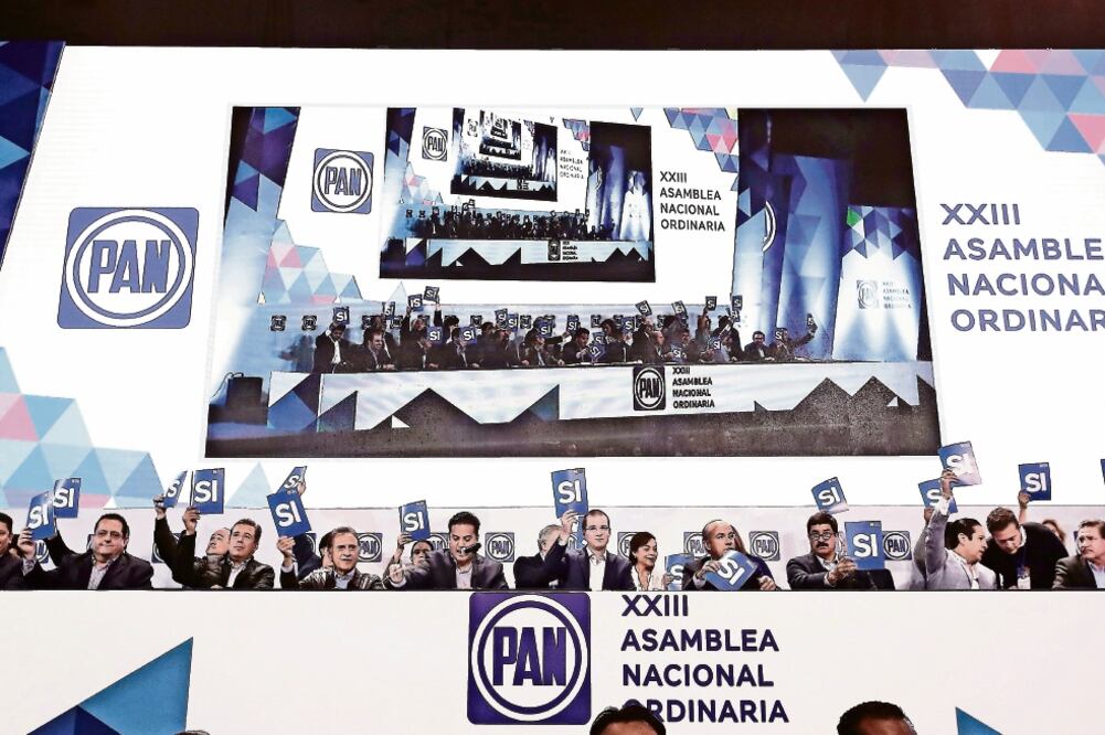 El PAN tiene 476 mil 836 miembros activos, según el propio partido. (ARCHIVO EL UNIVERSAL)