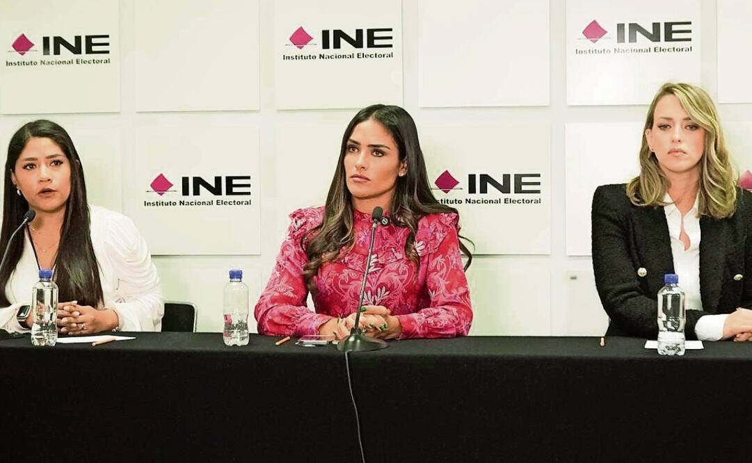 En la sede nacional del INE, Alessandra Rojo de la Vega aseguró que la acusación de violencia política de género no tiene fundamentos. Foto: Especial