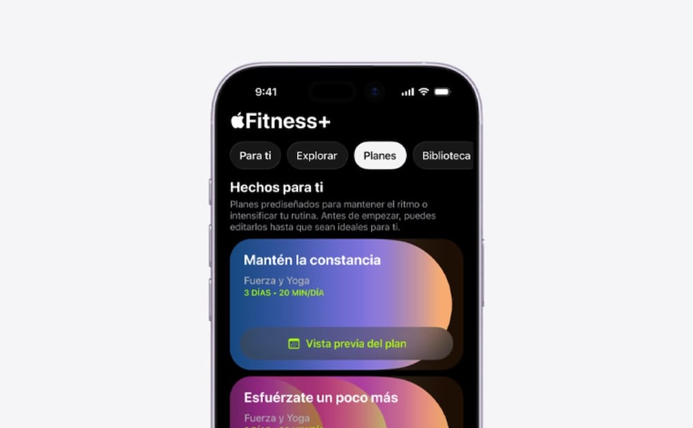 Apple Fitness+ arranca 2026 con nuevos planes y música latina. Imagen: Apple