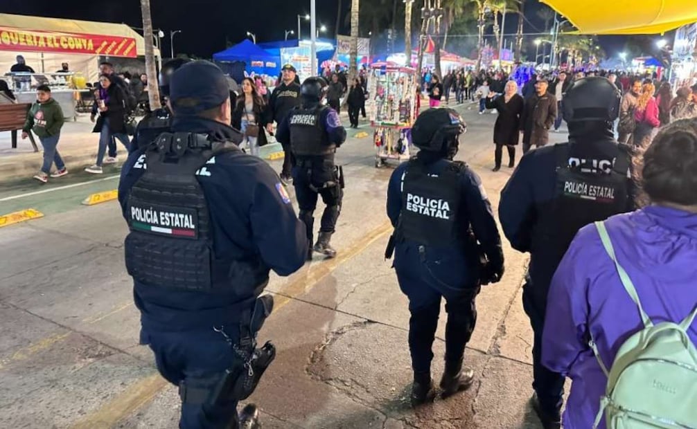 Implementan operativo de seguridad en el Carnaval La Paz 2026 (12/02/20265). Foto: Especial