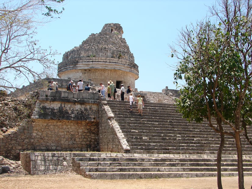 Observatorio de las ruinas arqueológicas de Chichén Itza. (Cortesía Turismo de Yucatán)