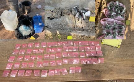 Tras cateo, aseguran narcolaboratorio en Huautla, Morelos; decomisan precursores químicos y drogas