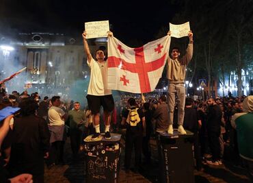 Se manifiestan por tercer día consecutivo contra ley de agentes extranjeros en Georgia