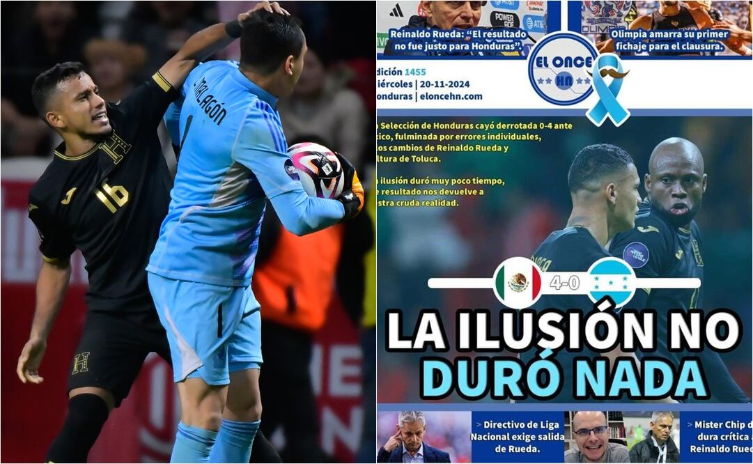 La prensa hondureña se mostró decepcionada tras el juego de su selección. FOTO: ESPECIAL