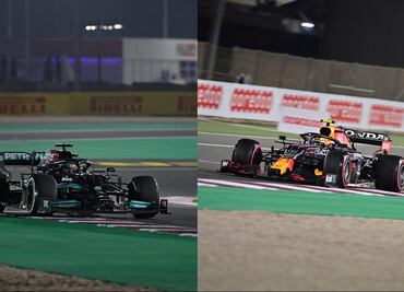 Lewis Hamilton gana el GP de Qatar; Checo Pérez remontó y finalizó cuarto