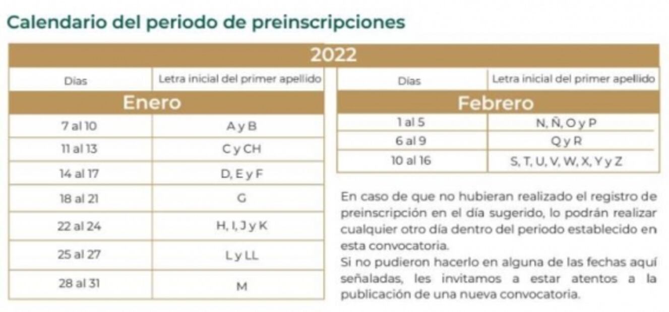 ¡Qué no se te pase! Hoy inician las preinscripciones 2022-2023