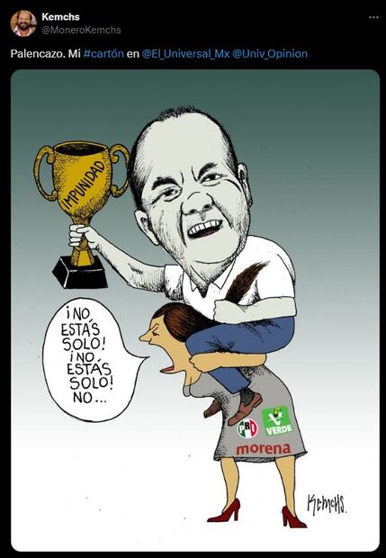 Cartón Kemchs de EL UNIVERSAL. Foto: Captura de pantalla