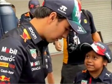 VIDEO: Las tiernas palabras de una niña a Checo Pérez previo al GP de México: "Dios te bendiga"