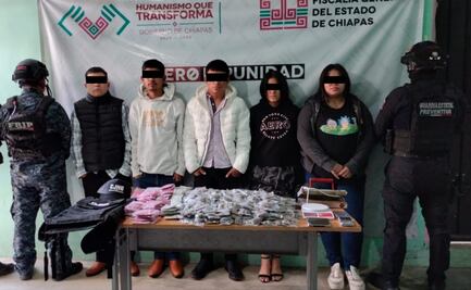 Caen en Chiapas cinco presuntos integrantes del CJNG; todos son originarios de otros estados