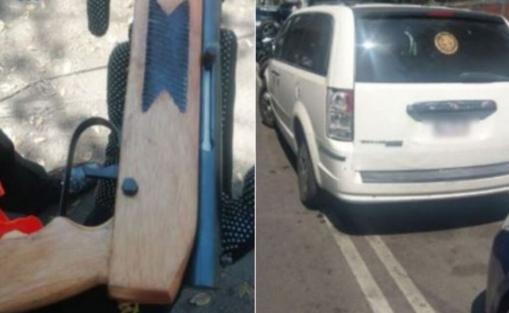 Tras persecución, detienen a sujetos que disparaban una subametralladora desde camioneta en la GAM