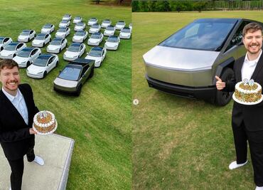 MrBeast celebra su cumpleaños con un sorteo épico: ¡26 autos Tesla en juego!