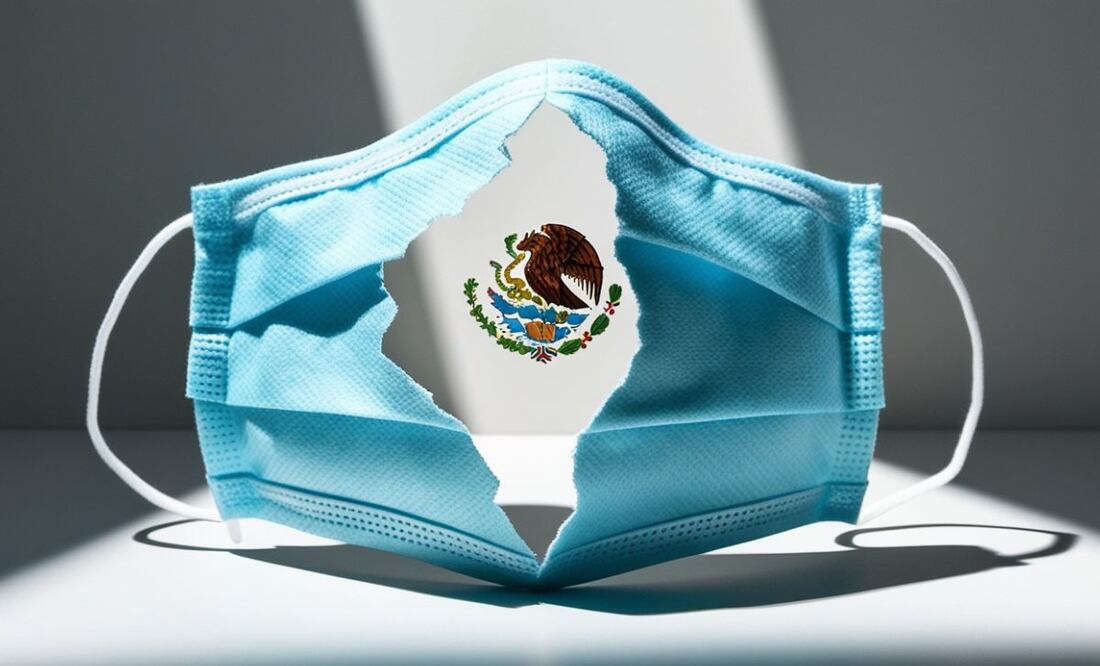 EL UNIVERSAL realizó un recuento de los 10 acontecimientos más importantes de la crisis sanitaria que impactó a México. Ilustración: Generada con Inteligencia Artificial