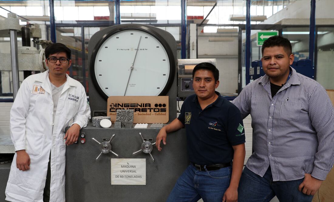 Jóvenes de la UNAM crean un concreto que purifica el aire