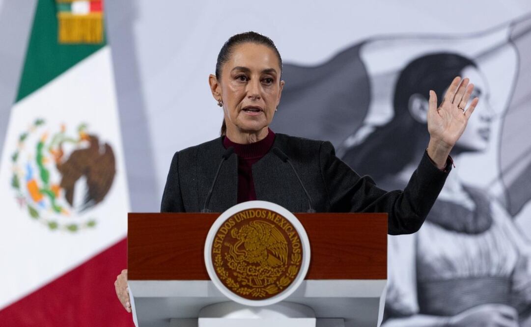 Claudia Sheinbaum Pardo en su conferencia matutina del 21 de noviembre de 2025. Foto: Hugo Salvador/EL UNIVERSAL