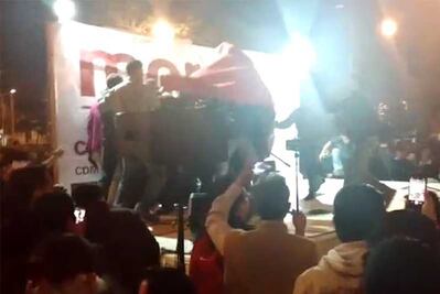 De nuevo violencia en mitin de Sheinbaum