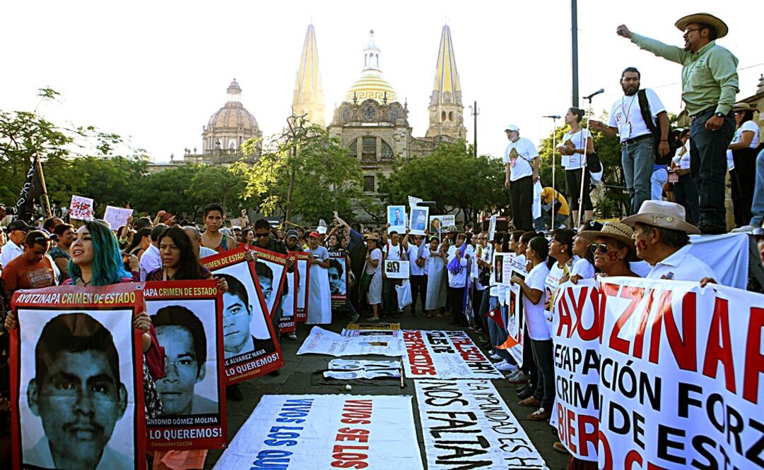 Las personas demandaron la presentación con vida de los desaparecidos./EFE