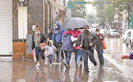 Lluvia en la CDMX permanecerá de forma intermitente durante la tarde
